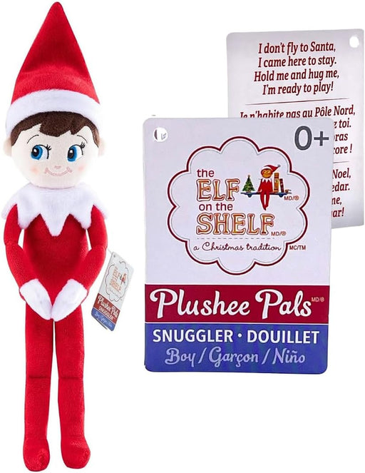 Elf on the Shelf Plushee Pal Snugglers - Cuddly, Cute and Adorable Boy Elf: 12" Premium Plush Christmas Teddy Toy Elf - Agenda Bookshop
