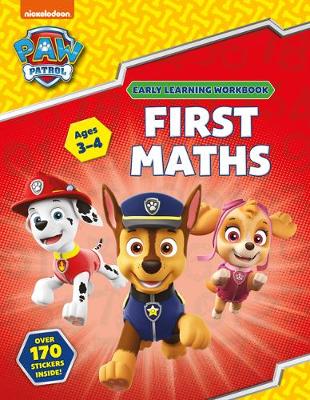 First Maths (Ages 3 to 4; PAW Patrol Early Learning Sticker Workbook) - Agenda Bookshop