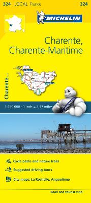 Charente, Charente-Maritime - Michelin Local Map 324: Map - Agenda Bookshop