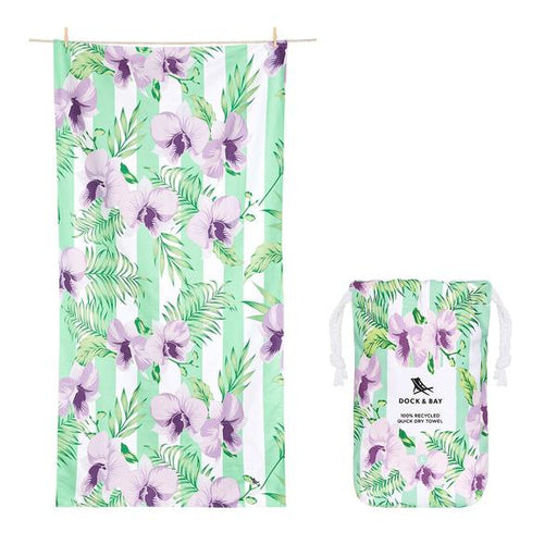 XL Beach Towel Botanical -  Orchid Utopia - Agenda Bookshop