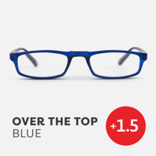 Easy Readers Reading Glasses - Over Top Blue +1.5 - Readers - Agenda Bookshop