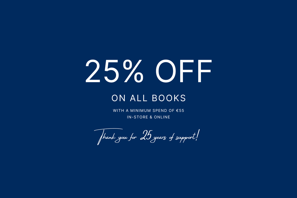 25% off on all books with a minimum spend of €55