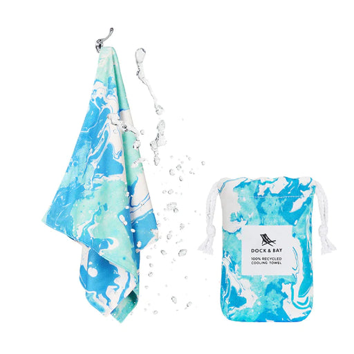 NEW! Cooling Towels - Marble - Take A Dip - Agenda Bookshop
