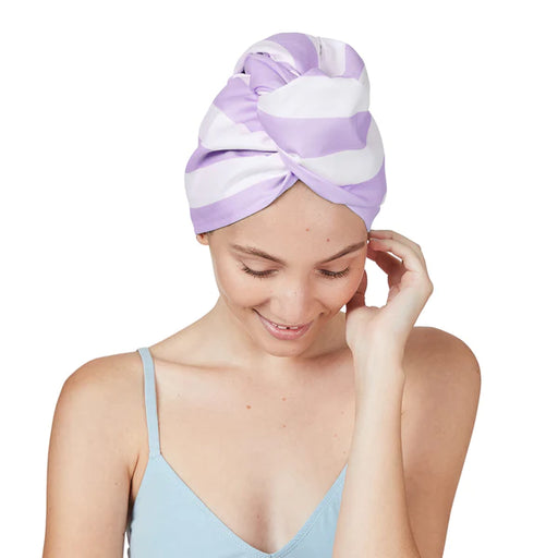 NEW! Quick Dry Hair Towel - Lombok Lilac Hair Wrap - Agenda Bookshop