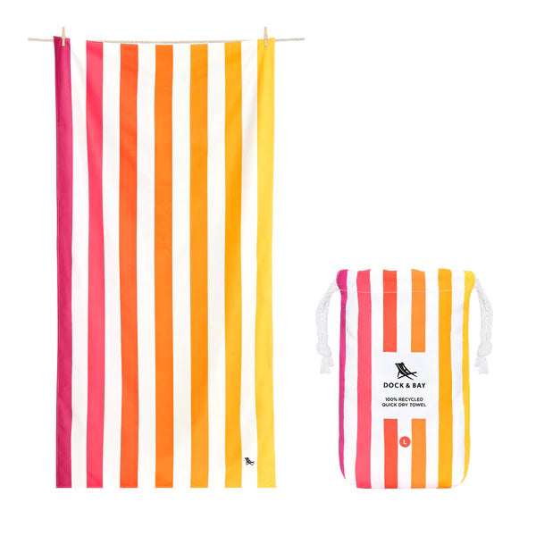 Towels - Beach - Peach Sunrise - Agenda Bookshop