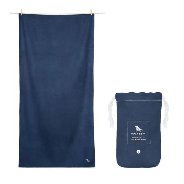 Towels - Fitness - Deep Sea Navy - Agenda Bookshop