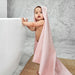 NEW!  Baby Hooded Towel - Classic - Peekaboo Pink - Agenda Bookshop