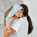 NEW!  Baby Hooded Towel - Classic - Bestie Blue - Agenda Bookshop