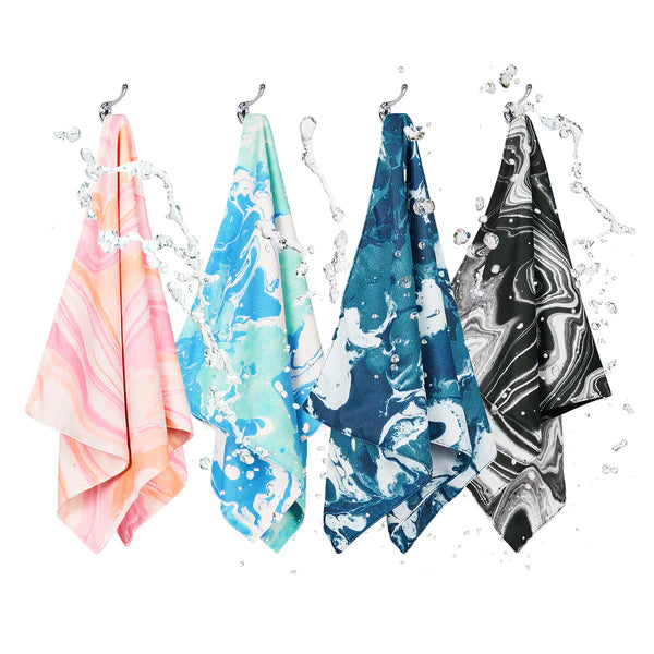 NEW! Cooling Towels - Marble - Deep Sea Dive - Agenda Bookshop