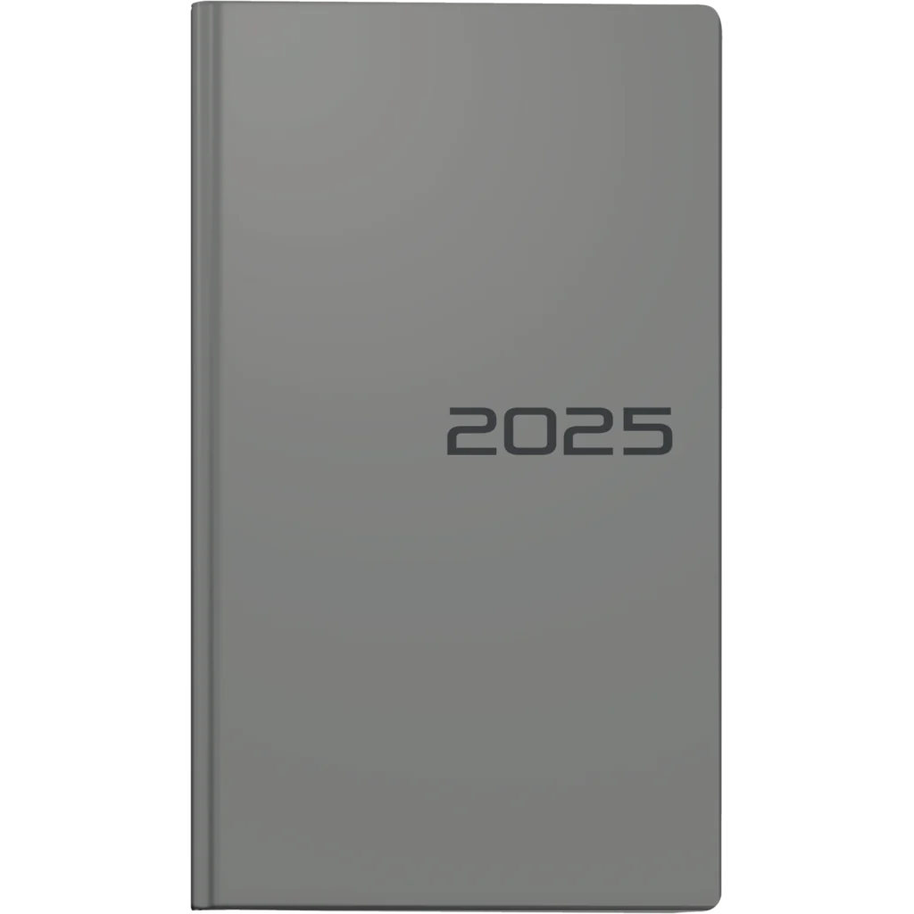 Brunnen Pocket Calendar A6, Grey - Agenda Bookshop