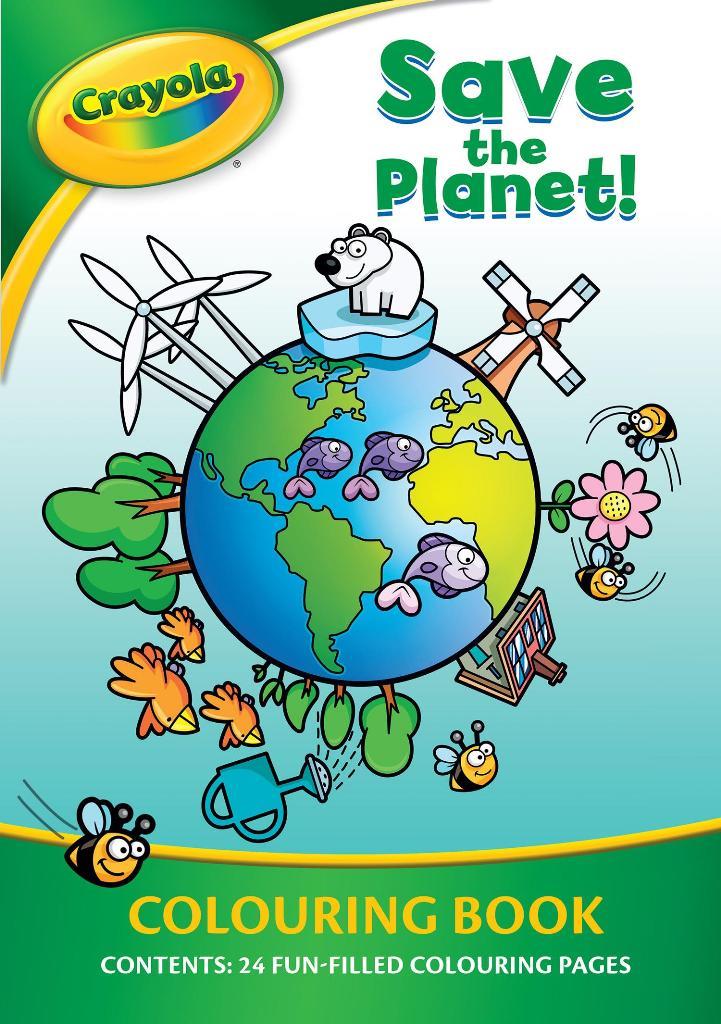 Crayola Save The Planet Colouring Book - Agenda Bookshop