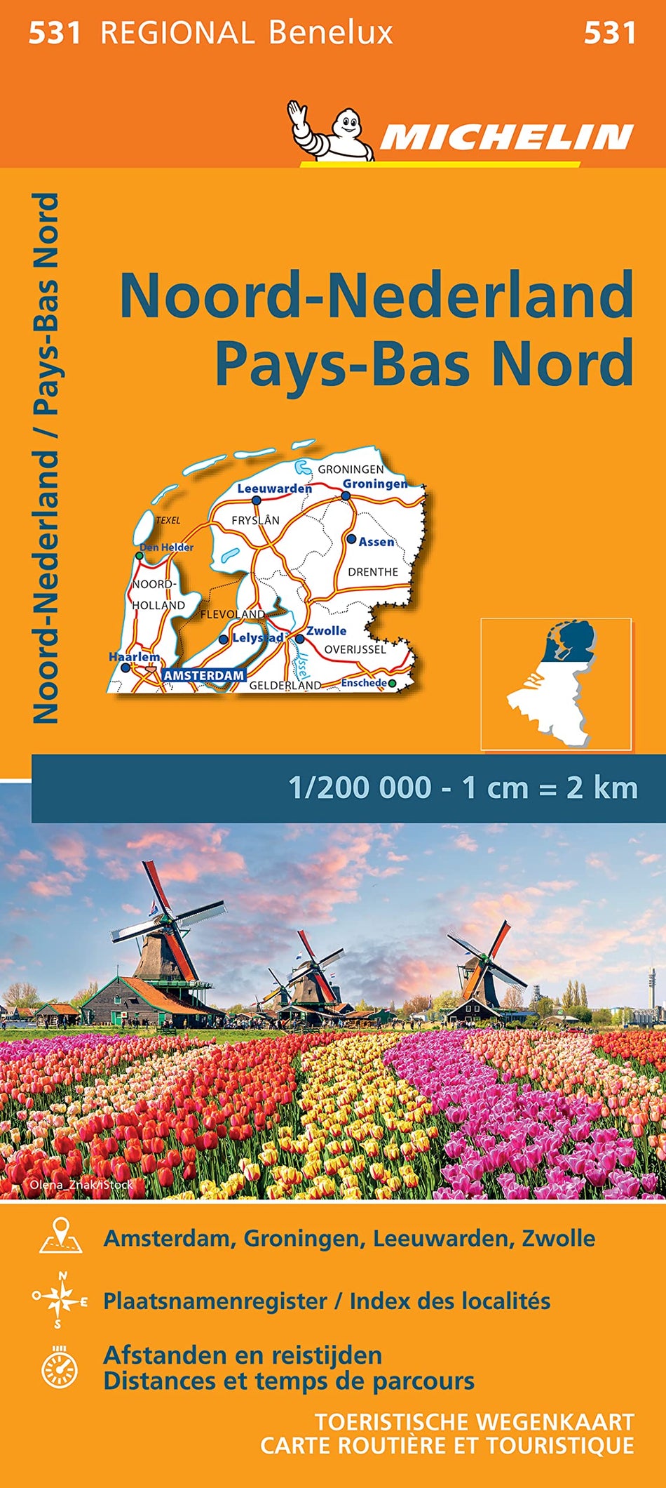 Netherlands North - Michelin Regional Map 531 - Agenda Bookshop
