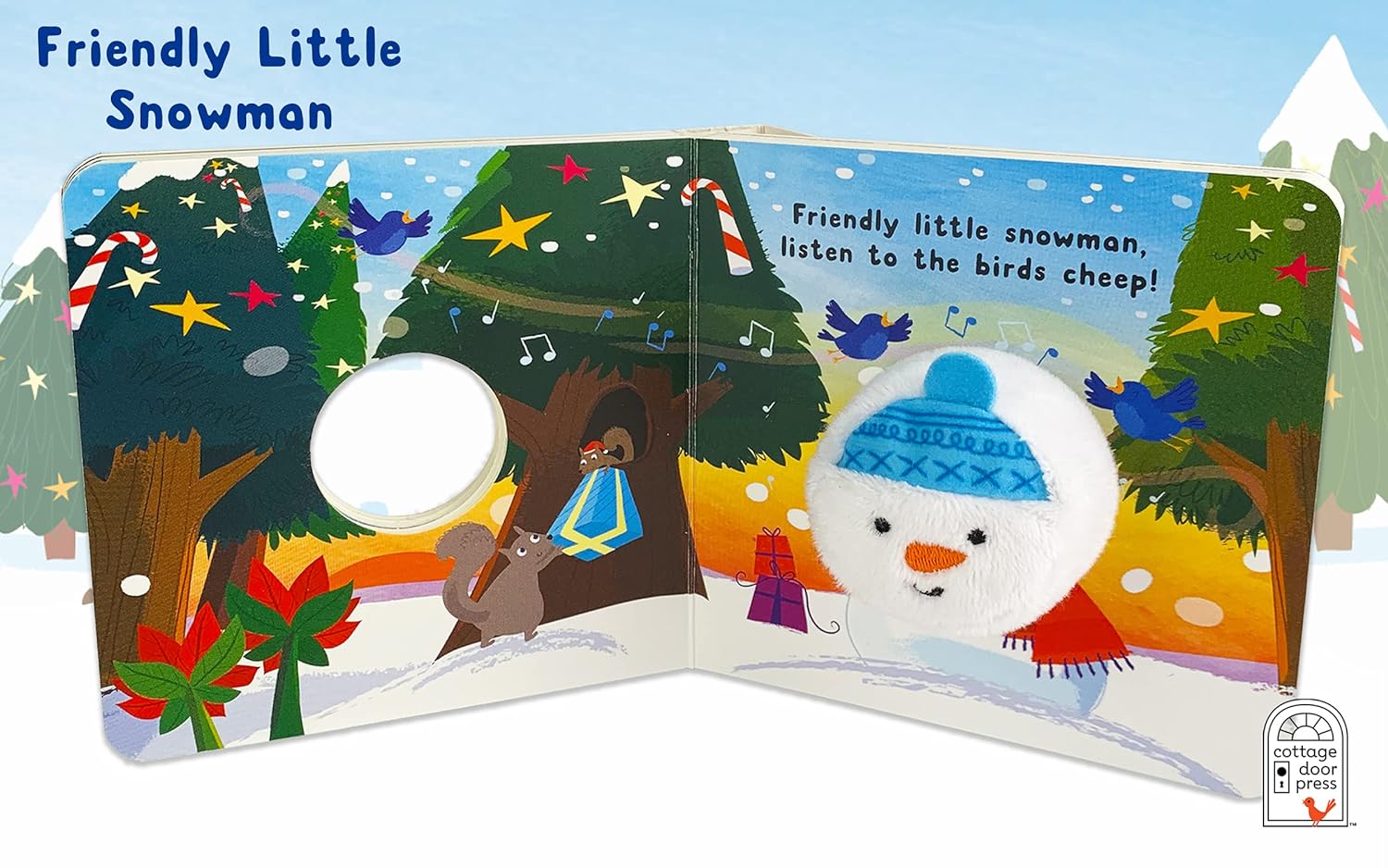 Friendly Little Snowman (Finger Puppet Book) - Agenda Bookshop