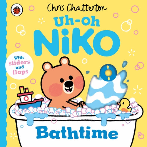 Uh-Oh, Niko: Bathtime: a push, pull and slide story - Agenda Bookshop
