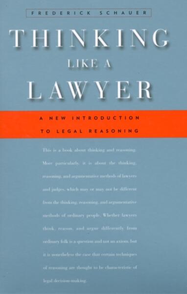 Thinking Like a Lawyer - Agenda Bookshop