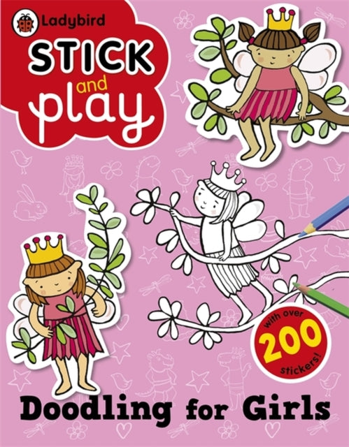 Doodling for Girls: Ladybird Stick and Play Activity Book - Agenda Bookshop