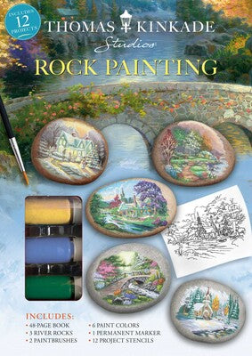 Thomas Kinkade Rock Painting - Agenda Bookshop