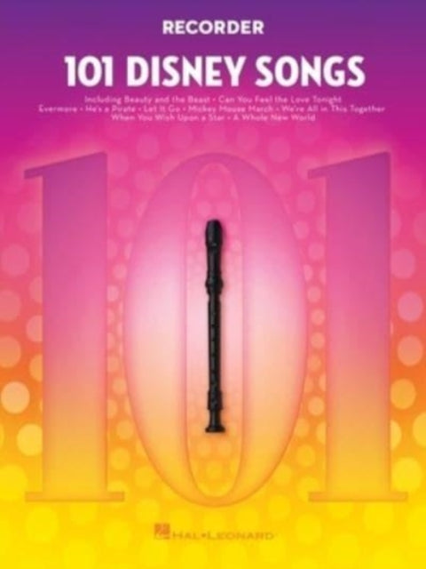 101 Disney Songs: Recorder - Agenda Bookshop