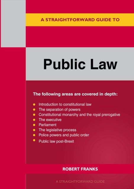 A Straightforward Guide To Public Law: Revised Edition 2023 - Agenda Bookshop