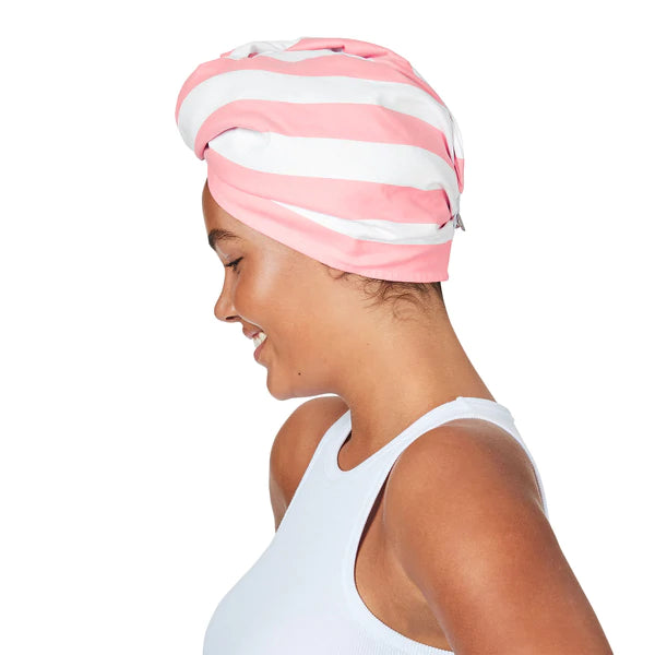 Quick Dry Hair Towel - Malibu Pink Hair Wrap - Agenda Bookshop