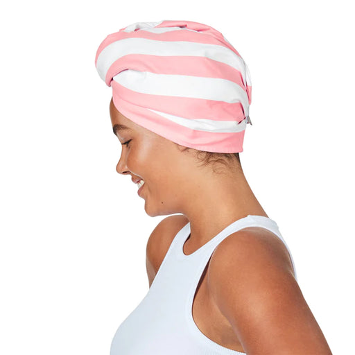 Quick Dry Hair Towel - Malibu Pink Hair Wrap - Agenda Bookshop
