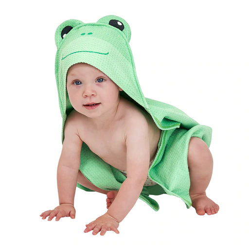 Baby Hooded Towel - Animal - Frankie Frog - Agenda Bookshop