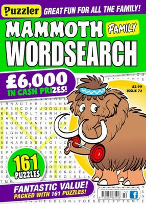 Mammoth Family Wordsearch - Agenda Bookshop