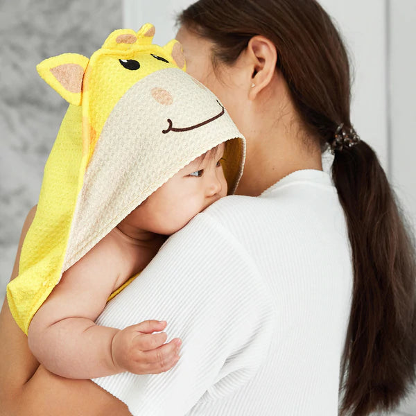 Baby Hooded Towel - Animal - Greta Giraffe - Agenda Bookshop