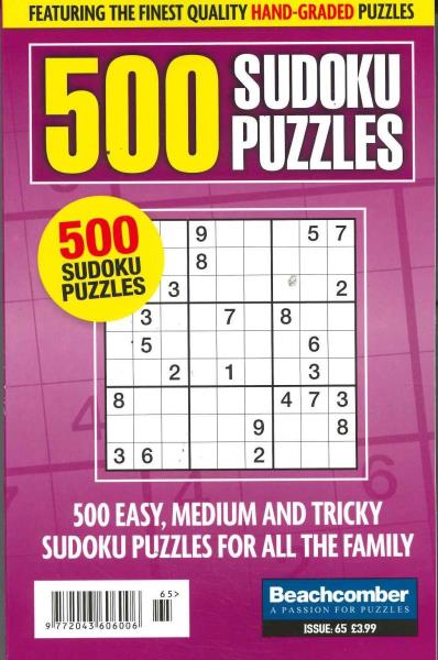 500 SUDOKU PUZZLES - Agenda Bookshop