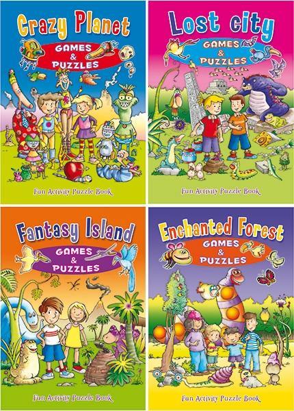 Fantasy Island Games and Puzzles : Fun Activity Puzzle Book - Agenda Bookshop