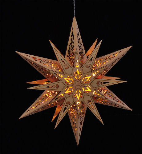 Wooden Christmas Star - Agenda Bookshop