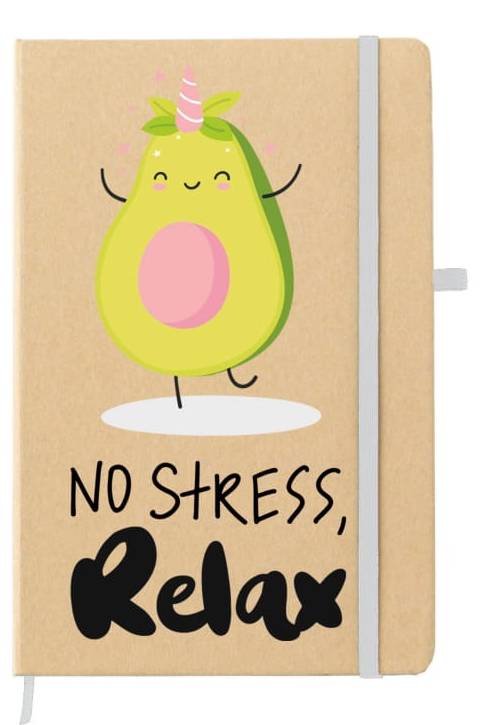 No Stress, Relax A5 Notebook - Agenda Bookshop