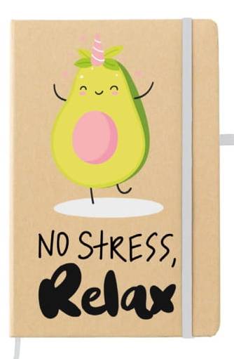 No Stress, Relax A6 Notebook - Agenda Bookshop