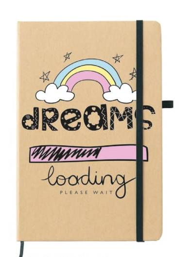 Dreams Loading  A6 Notebook - Agenda Bookshop