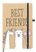 Best Friends  A6 Notebook - Agenda Bookshop