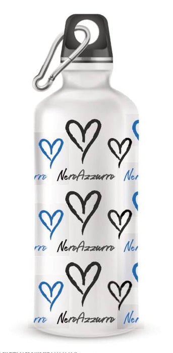 Nero Azzurro  White Aluminum Bottle - Agenda Bookshop