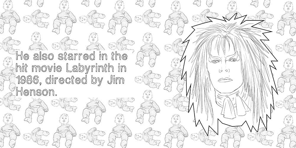 David Bowie Colouring Book - Agenda Bookshop