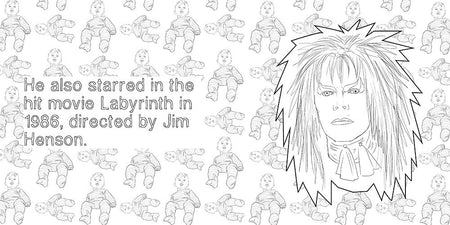 David Bowie Colouring Book - Agenda Bookshop