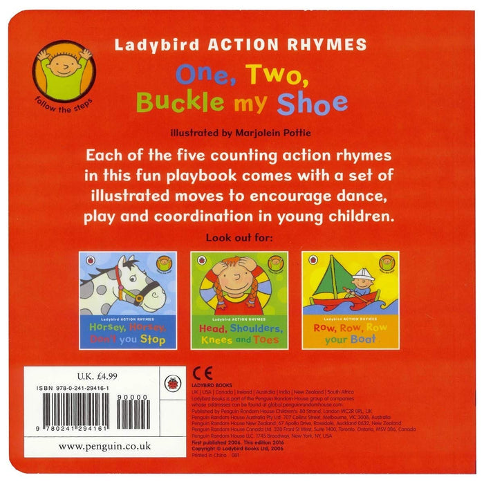 Ladybird Action Rhymes: One, Two, Buckle My Shoe - Agenda Bookshop