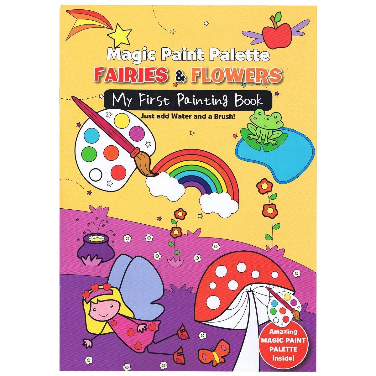 MAGIC PAINT PALETTE FAIRIES & FLOWERS MY FIRST PAINTING BOOK - Agenda Bookshop