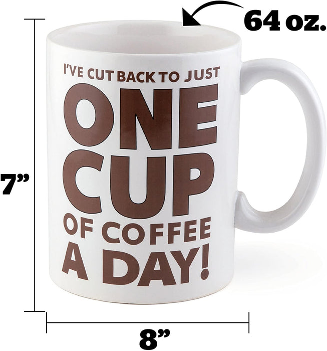 One Cup of Coffee Gigantic Mug - Agenda Bookshop