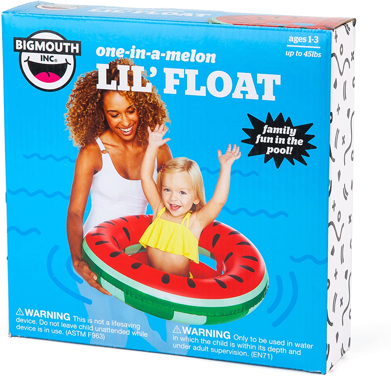 BigMouth Inflatable Lil' Watermelon Pool Float Beach Holiday Swimming Water - Agenda Bookshop