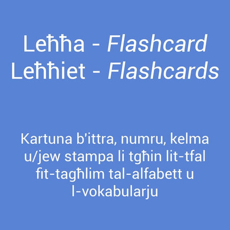 Leħħiet (Flashcards) żgħar – Fil-Kampanja - Agenda Bookshop