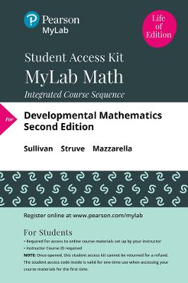 MyLab Math with Pearson eText --  24 Month Standalone Access Card -- Developmental Mathematics: Prealgebra, Elementary Algebra, and Intermediate Algebra - Agenda Bookshop