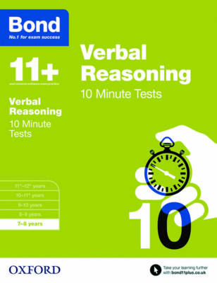 Bond 11+: Verbal Reasoning: 10 Minute Tests: 7-8 years - Agenda Bookshop