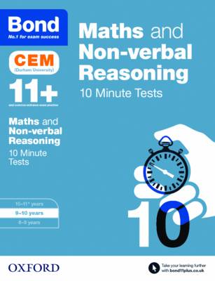 Bond 11+: Maths & Non-verbal Reasoning: CEM 10 Minute Tests: 9-10 years - Agenda Bookshop