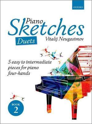 Piano Sketches Duets Book 2: 5 easy to intermediate pieces for piano four-hands - Agenda Bookshop