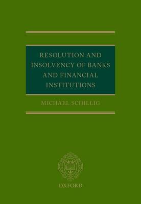 Resolution and Insolvency of Banks and Financial Institutions - Agenda Bookshop