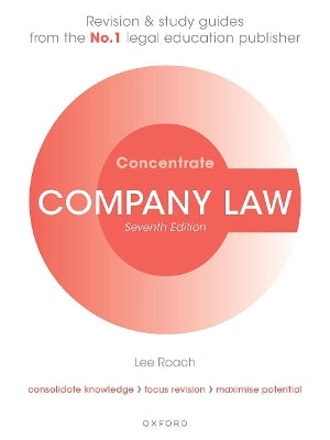 Company Law Concentrate: Law Revision and Study Guide - Agenda Bookshop