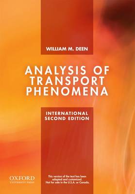 Analysis of Transport Phenomena - Agenda Bookshop